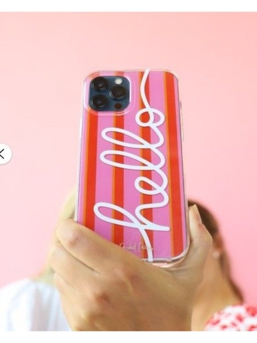 Packed Party "Hello" iPhone Case Fits iPhone 13 Pro Max or 12 Pro Max NWT Pink